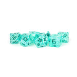 MDG Resin: Flash Dice - Teal |  16mm 7 Die Polyhedral Set MET 685
