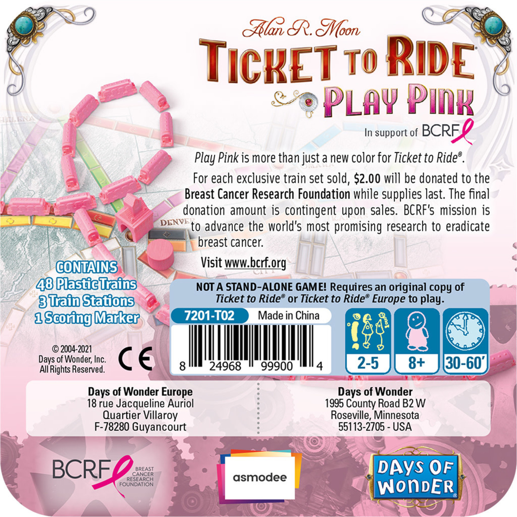 Ticket to Ride: Play Pink Train Set