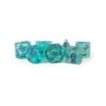 MDG Resin: Icy Opal - Teal | 16mm 7 Die Polyhedral Set MET 608