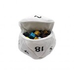 Dice Bag: Plush d20 - White