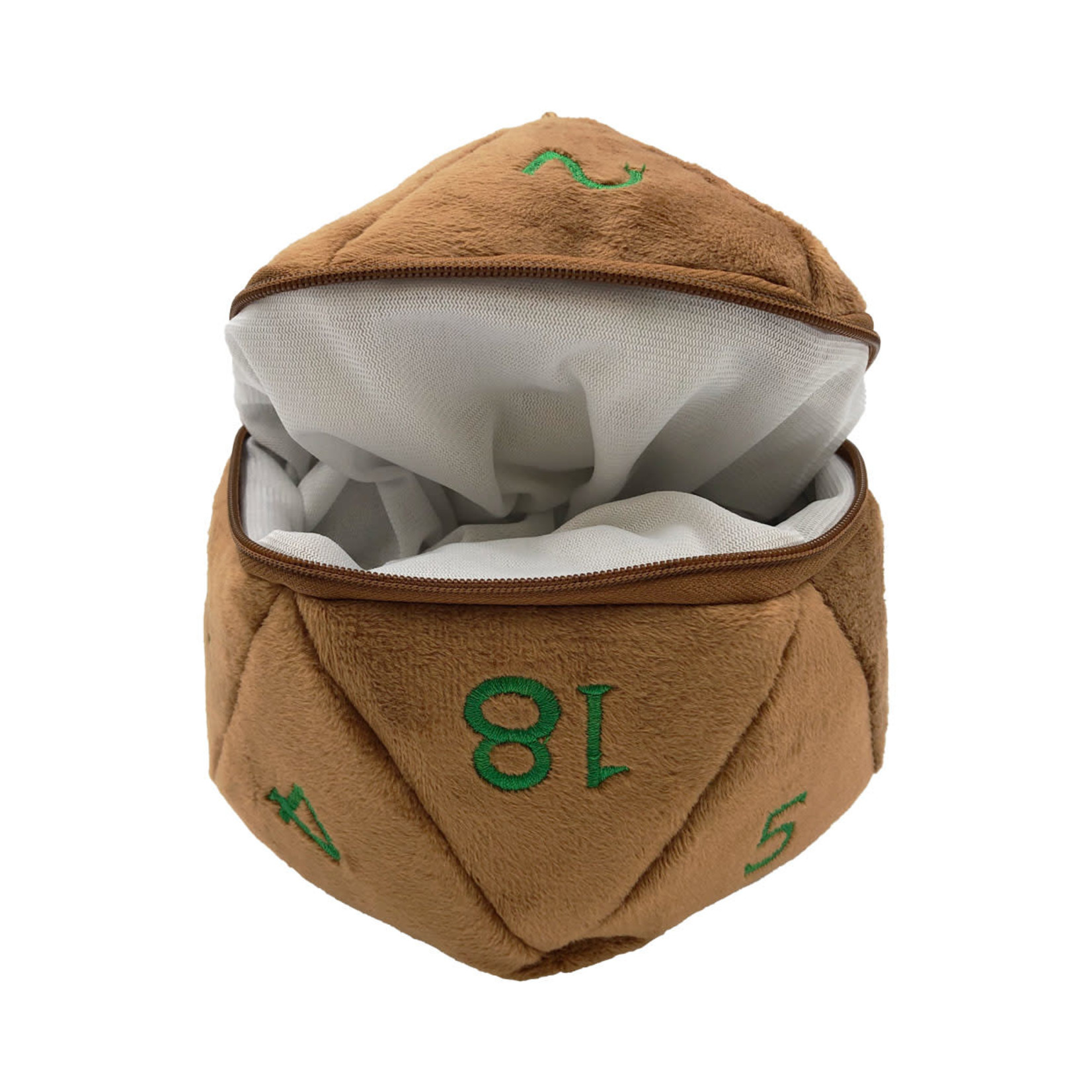 Dice Bag: Plush d20 - D&D Feywild Copper and Green