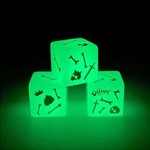 Oversize Dice: d6 Glow in the Dark Gelatinous Cube 19mm