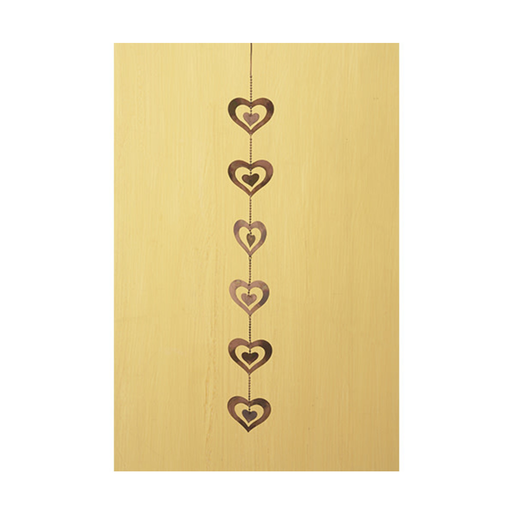 Flamed Hearts Hanging Ornament - Small