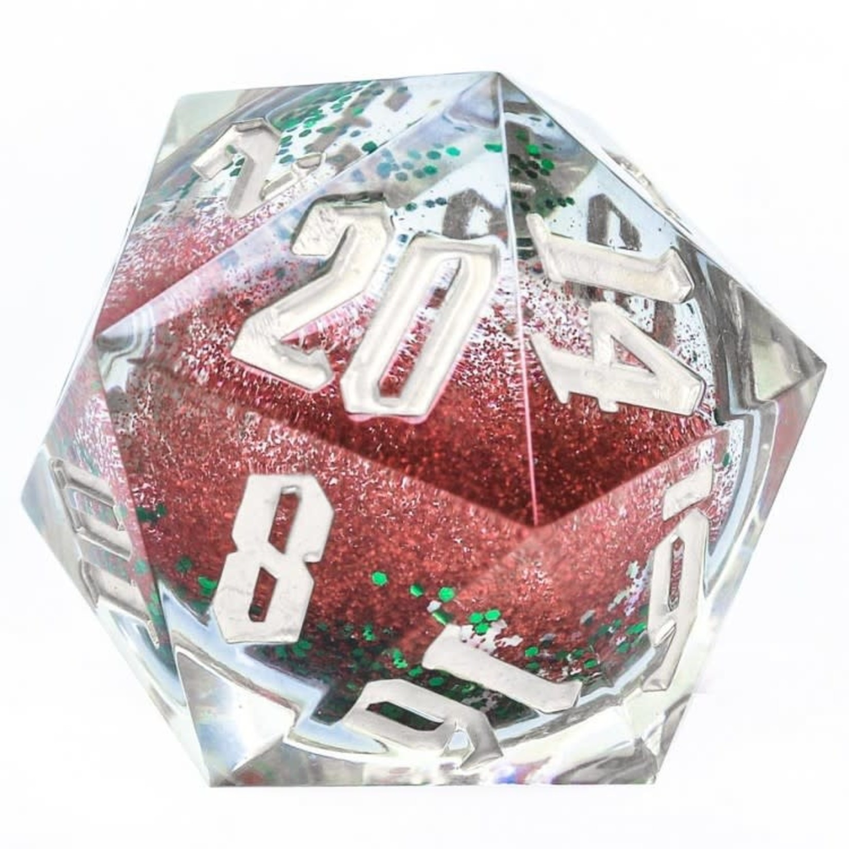 Sirius Dice: Snow Globe 54mm Sharp Edged d20