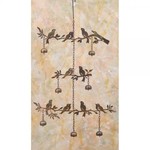 Flamed Tiered Birds with Bells Wind Chiime