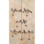 Flamed Tiered Birds with Bells Wind Chime