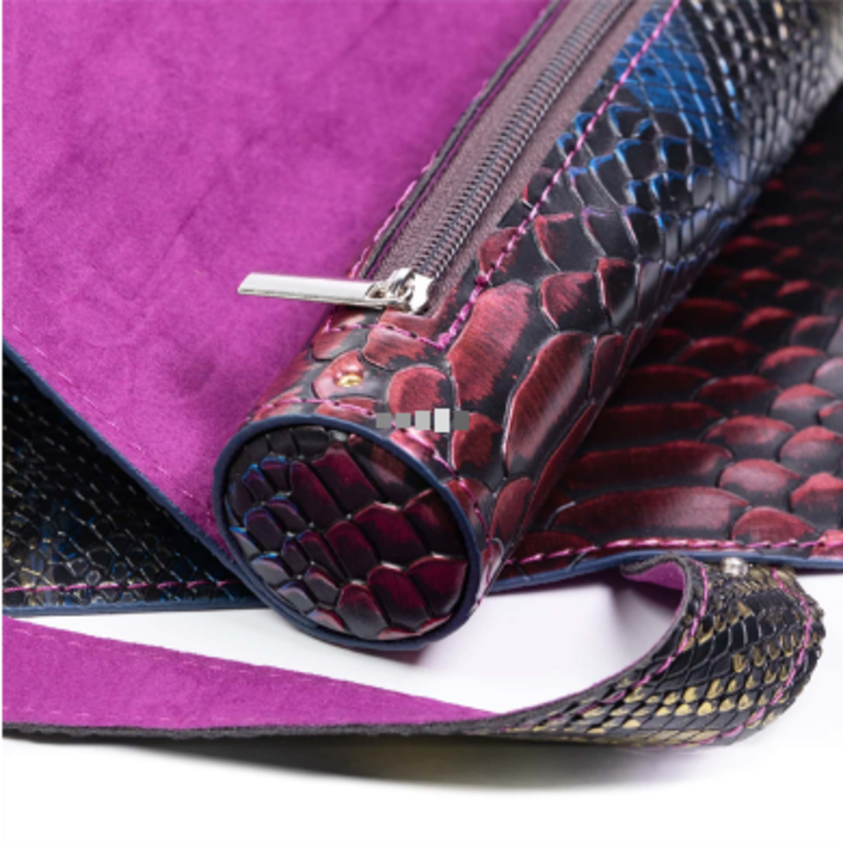 Roll Up Leatherette Dice Mat - Dragon Scale