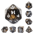 HD Blend Dice: Gold and Silver| 7 Die Polyhedral Set