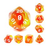 HD Blend Dice: Rising Phoenix | 7 Die Polyhedral Set
