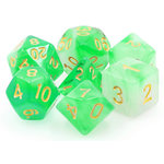 HD Blend Dice: Milky Green | 7 Die Polyhedral Set