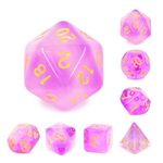 HD Blend Dice: Milky Purple | 7 Die Polyhedral Set