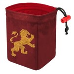 Dice Bag: Embroidered Gilded Heraldry - Lion