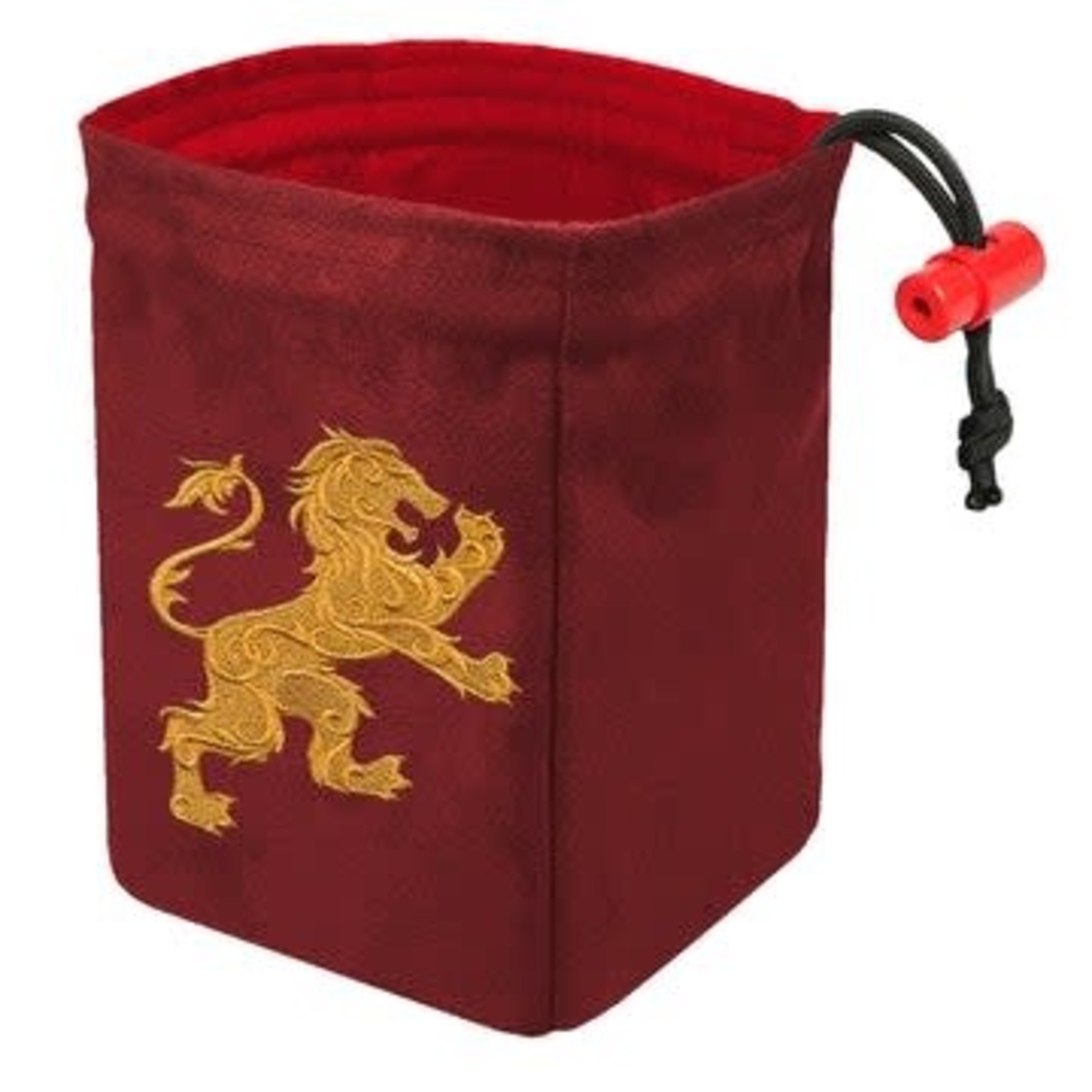 Dice Bag: Embroidered Gilded Heraldry - Lion