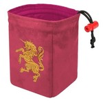 Dice Bag: Embroidered Gilded Heraldry - Unicorn