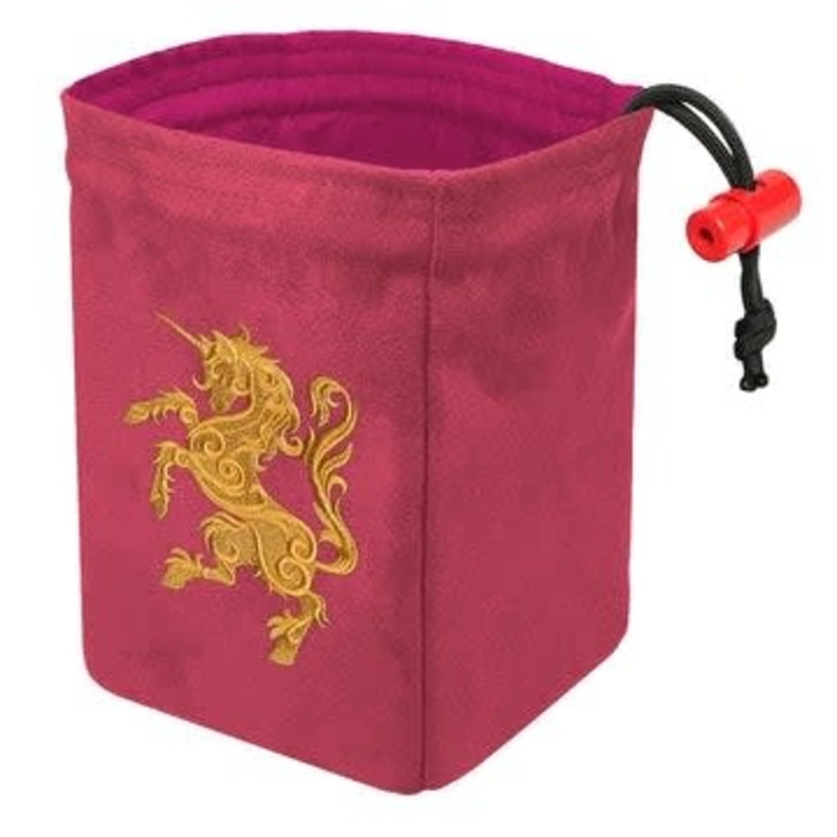 Dice Bag: Embroidered Gilded Heraldry - Unicorn