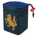 Dice Bag: Embroidered Gilded Heraldry - Wolf
