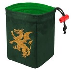 Dice Bag: Embroidered Gilded Heraldry - Dragon