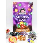 Foam Brain Dice: Mystery Loot - Mini Metal RPG Set + Enamel Pin