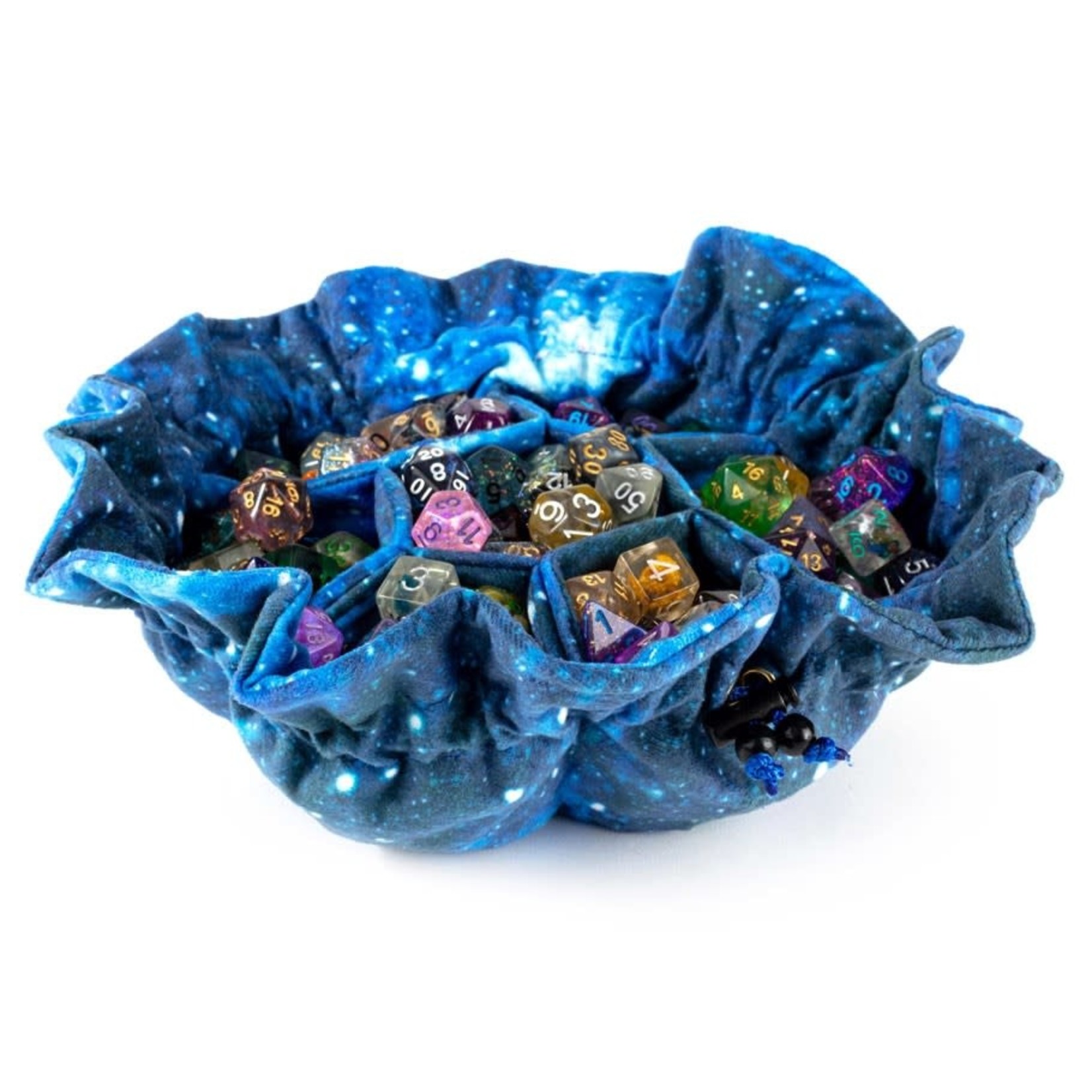 Dice Bag: Pockets - Blue Galaxy