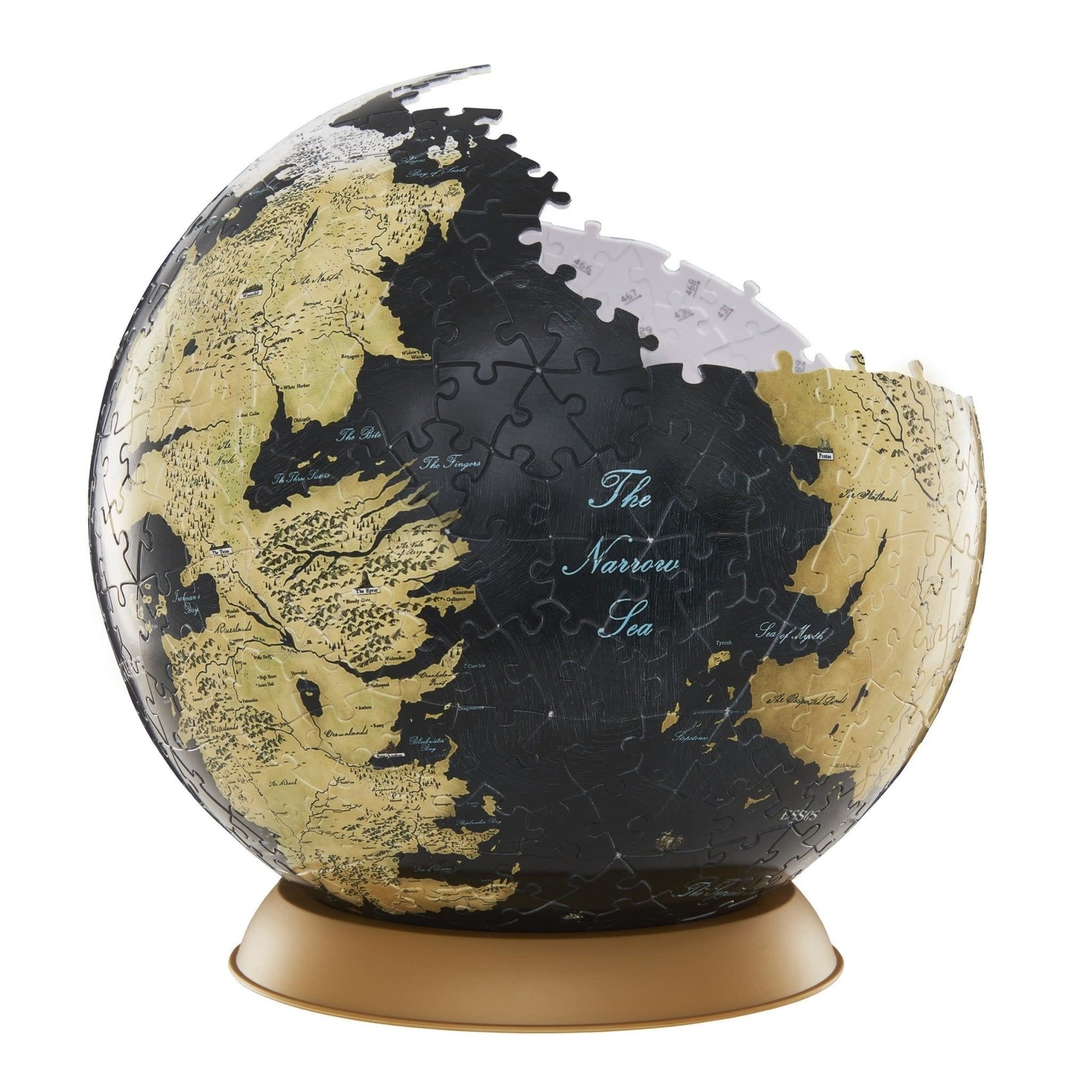 Game of Thrones Westros and Esso's Globe 540 Piece 3D Puzzle 9"