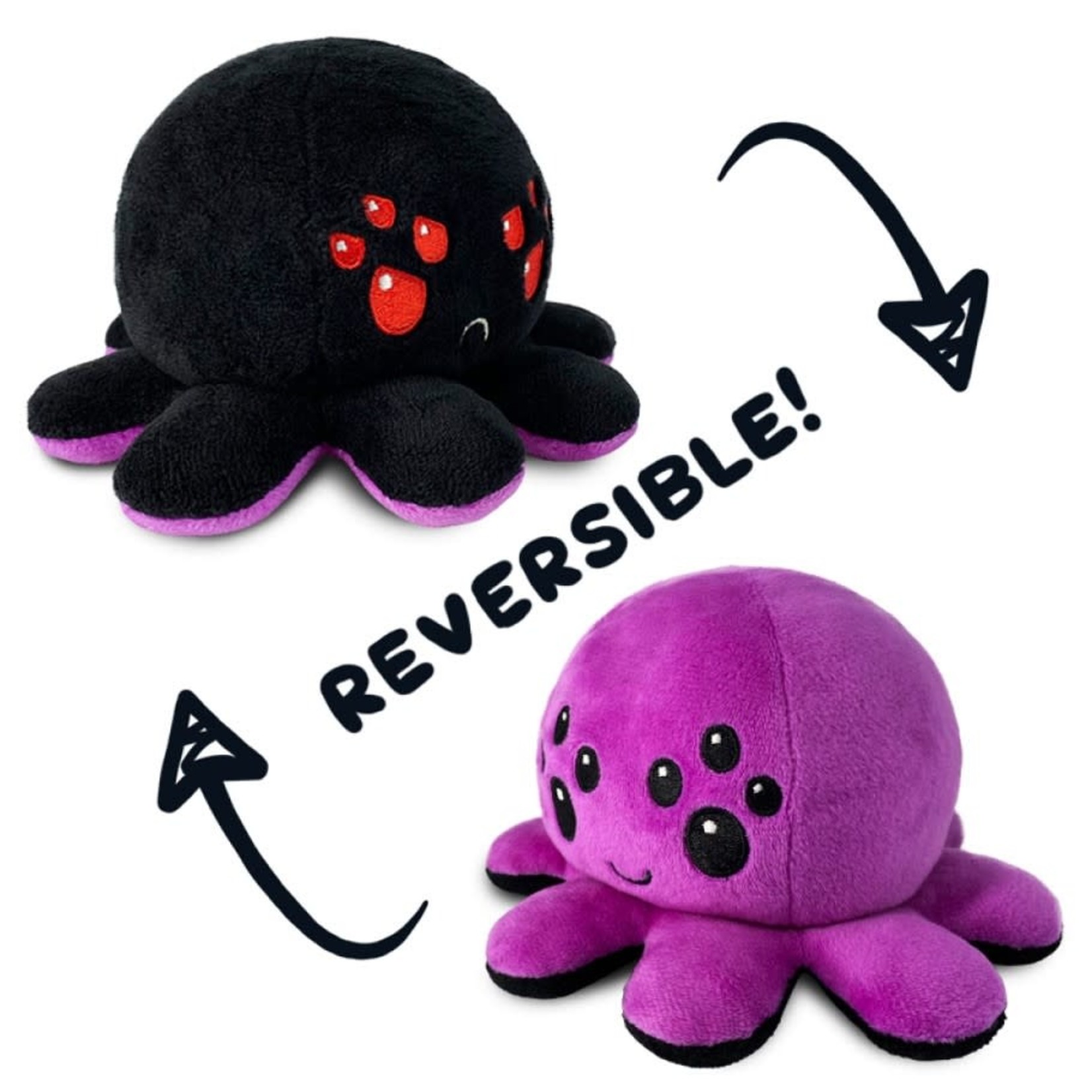Reversible Spider Mini Plush: Purple & Black