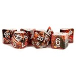MDG Resin Dice: Eternal Fire  | 16mm 7 Die Polyhedral Set MET 631