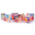MDG Resin Dice: Unicorn: Cosmic Carnival | 16mm 7 Die Polyhedral Set MET 708