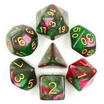 HD Aurora Dice: Rose Way | 7 Die Polyhedral Set