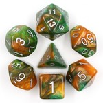 HD Aurora Dice: Emerald Vale | 7 Die Polyhedral Set
