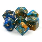 HD Aurora Dice: River at Dusk | 7 Die Polyhedral Set