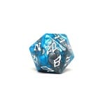 Dice of the Giants 48mm D20 - Frost Giant - Grey and Blue with White