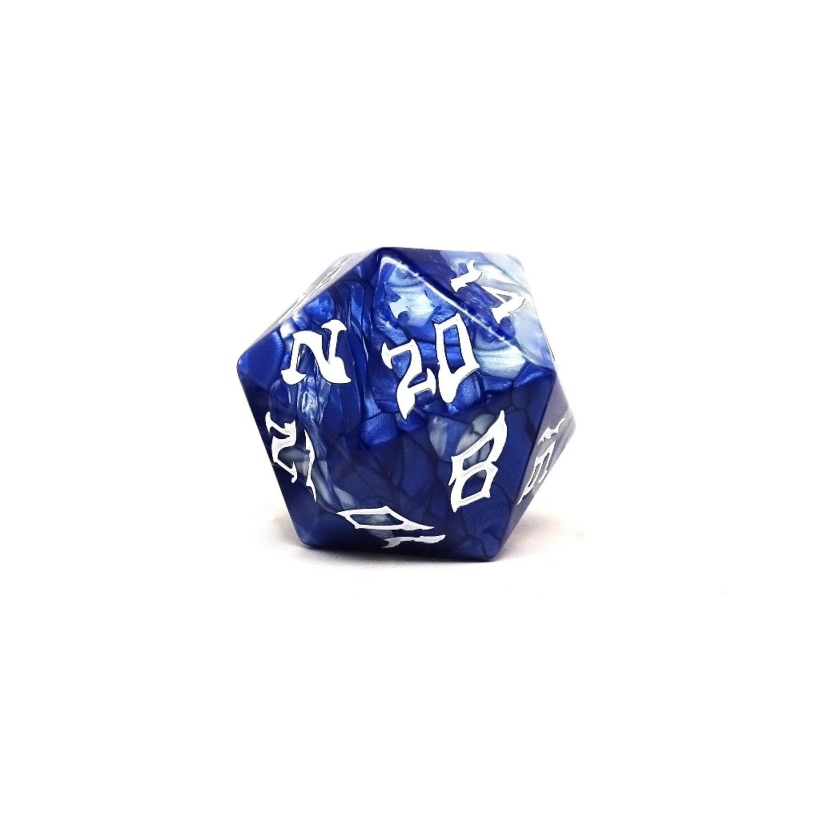 Dice of the Giants 48mm D20 - Storm Giant - Blue with White