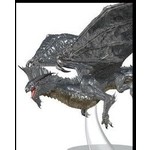 D&D Icons of the Realms: Adult Silver Dragon Painted Mini