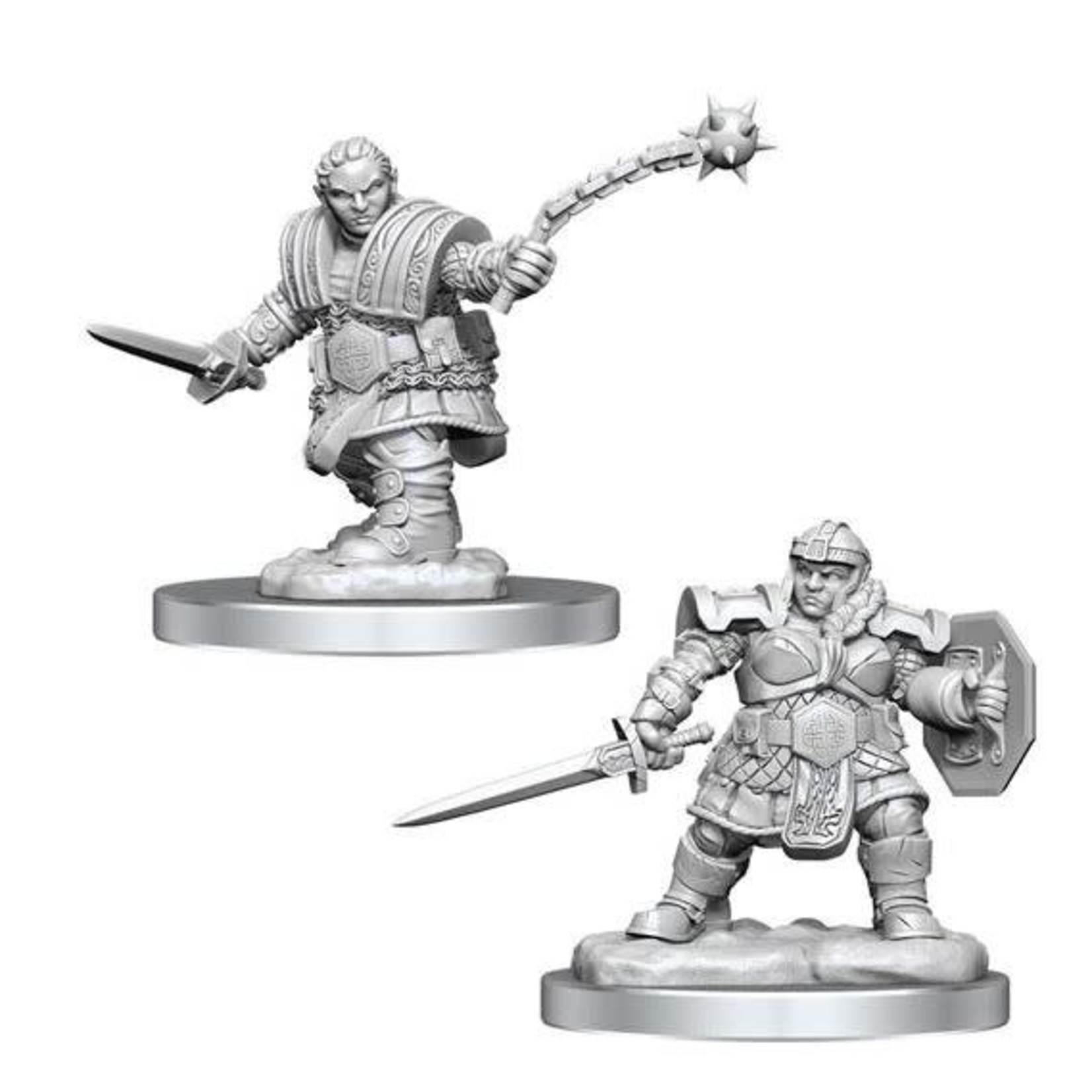 Unpainted Minis D&D | Dwarf Fighter Female | W16 | 90406
