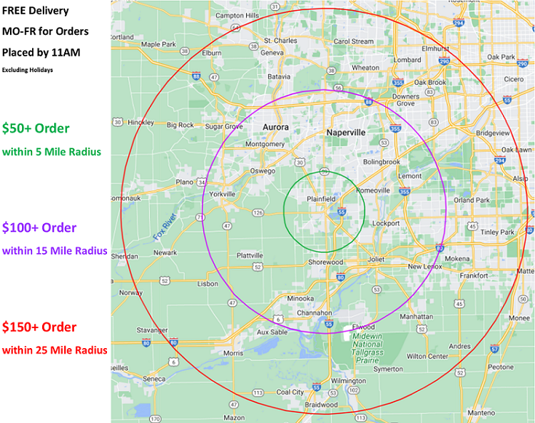 Delivery Area Map