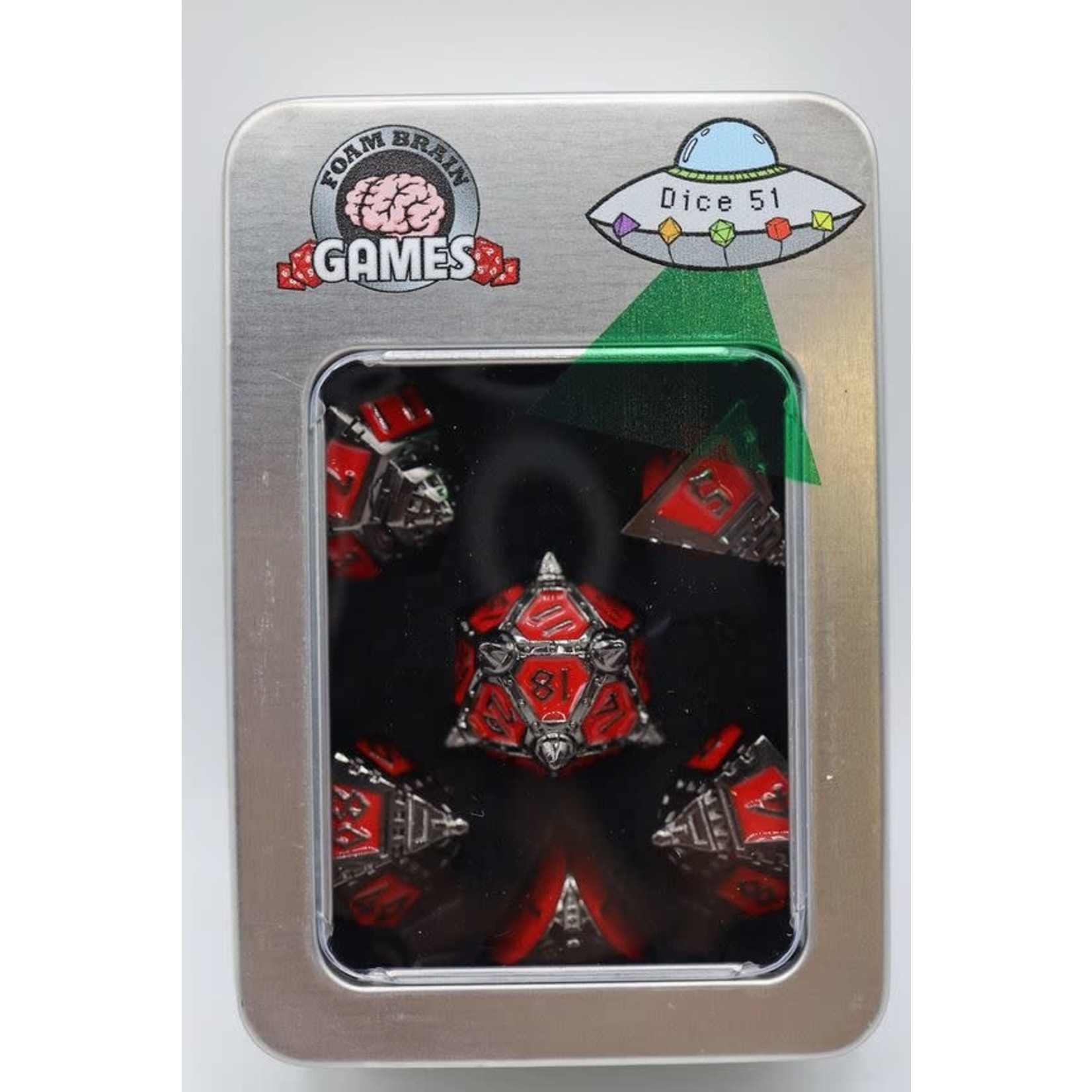 Foam Brain UFO 51 Metal Dice: Blood Moon