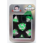 Foam Brain UFO 51 Metal Dice: Neon Diamonds
