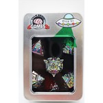 Foam Brain UFO 51 Metal Dice: Holographic Projection