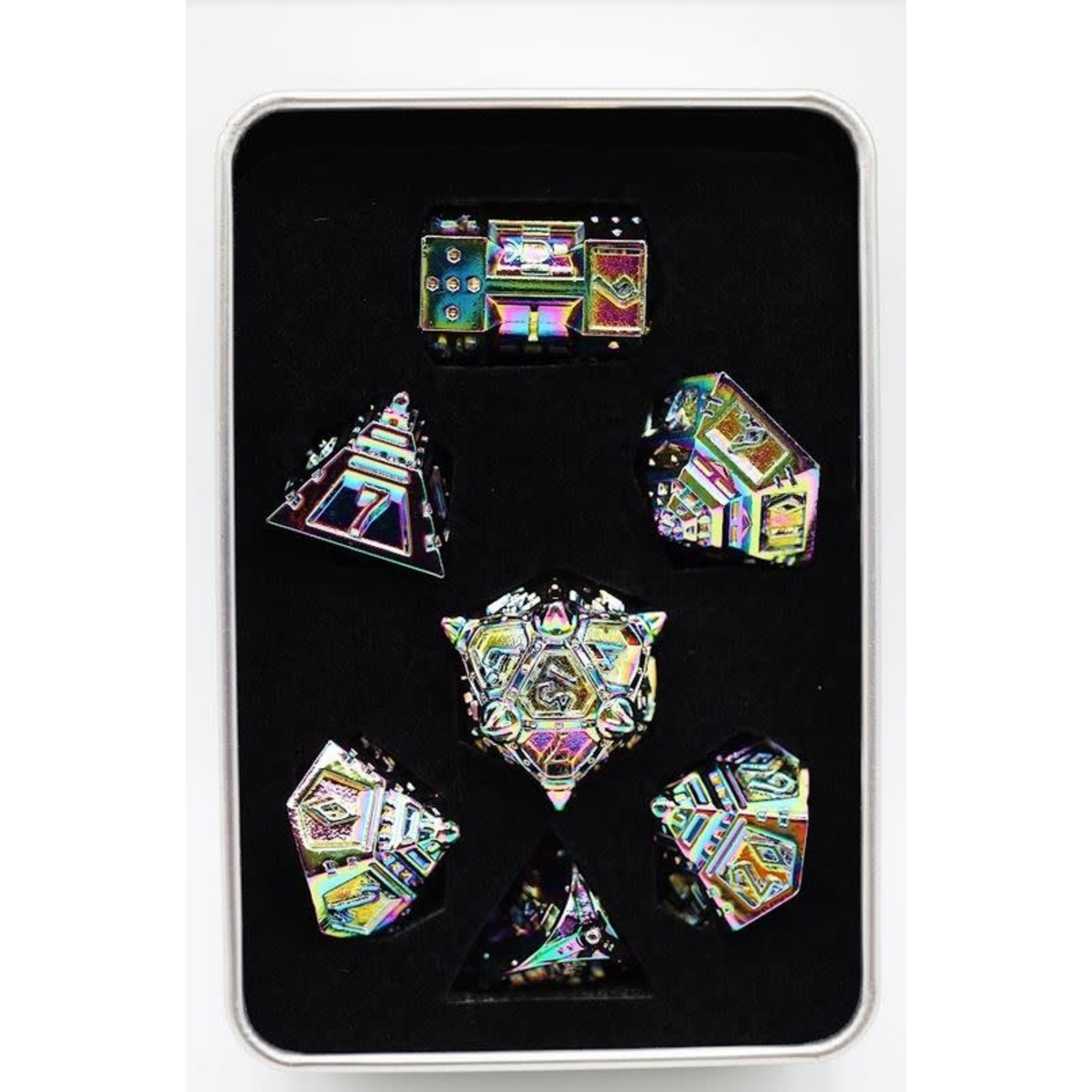 Foam Brain UFO 51 Metal Dice: Holographic Projection