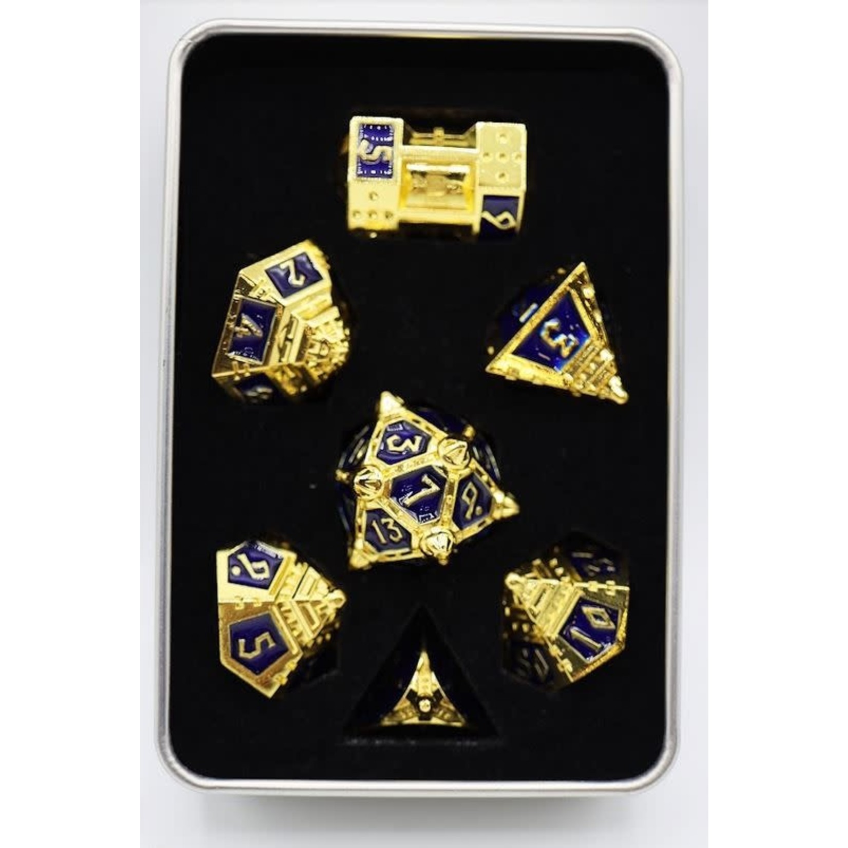 Foam Brain UFO 51 Metal Dice: Cobalt Cosmos