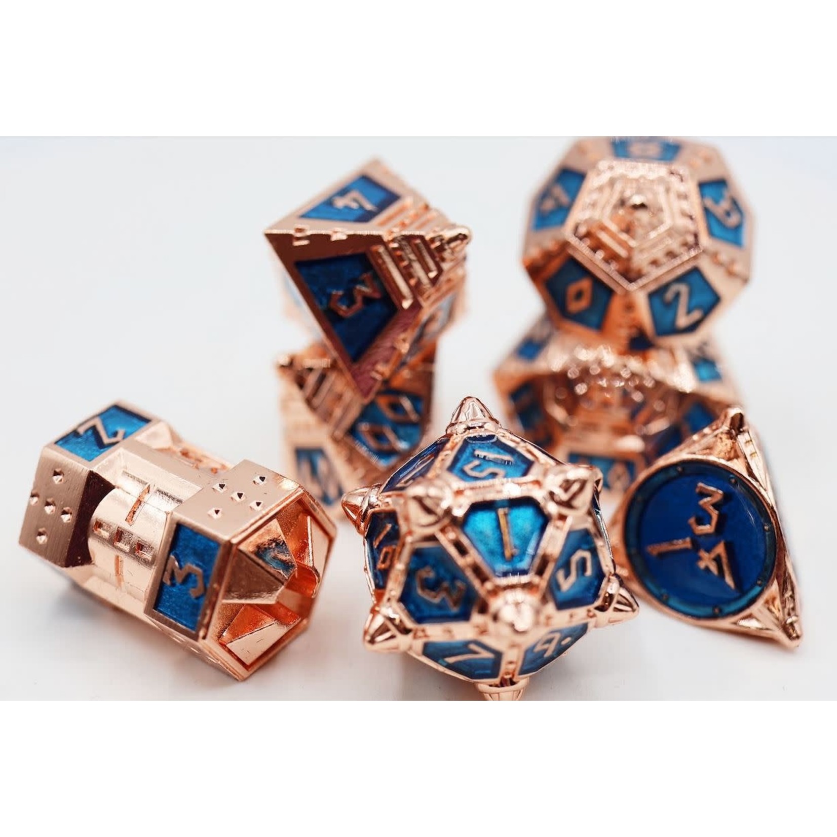 Foam Brain UFO 51 Metal Dice: Copper-Lit Space