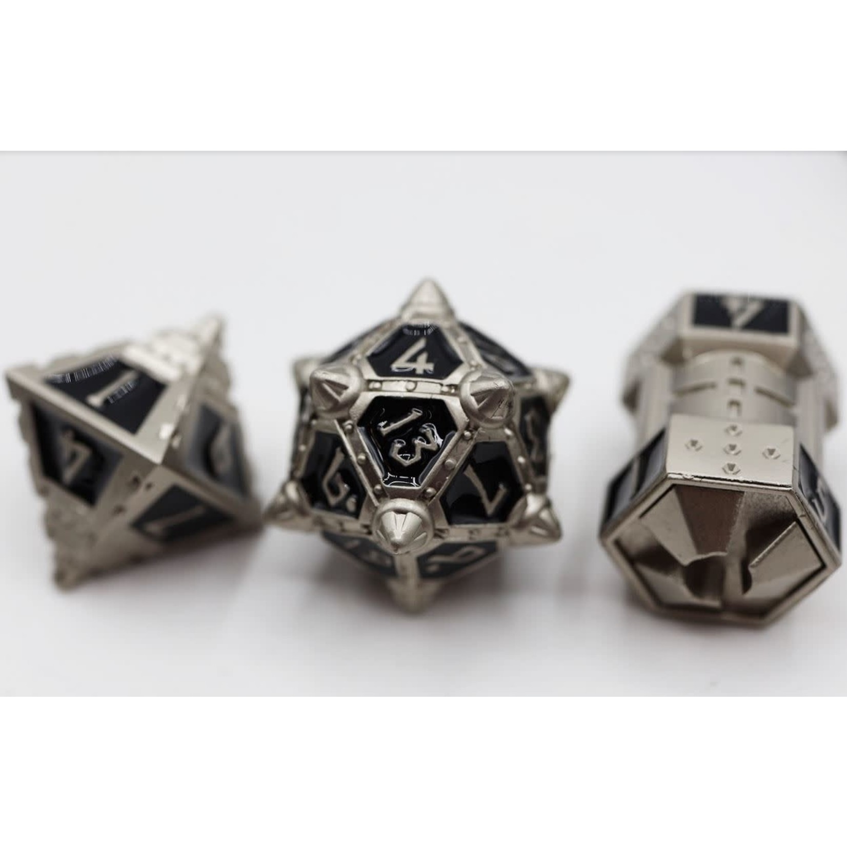 Foam Brain UFO 51 Metal Dice: Onyx Ethers