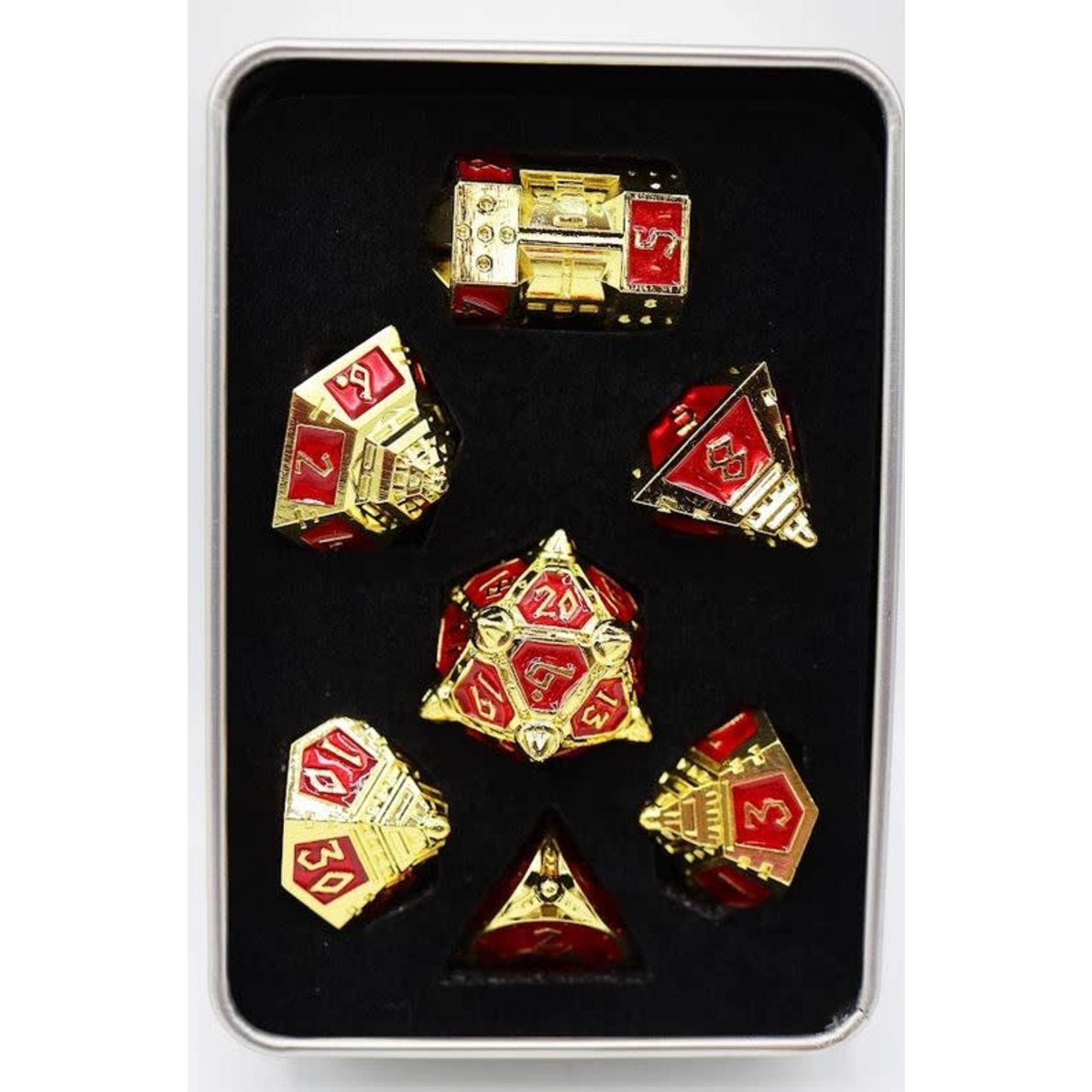 Foam Brain UFO 51 Metal Dice: Solar Ruby