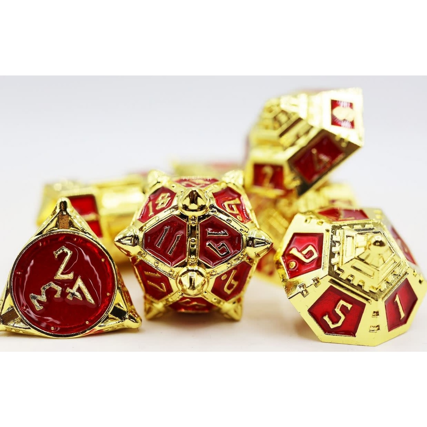 Foam Brain UFO 51 Metal Dice: Solar Ruby