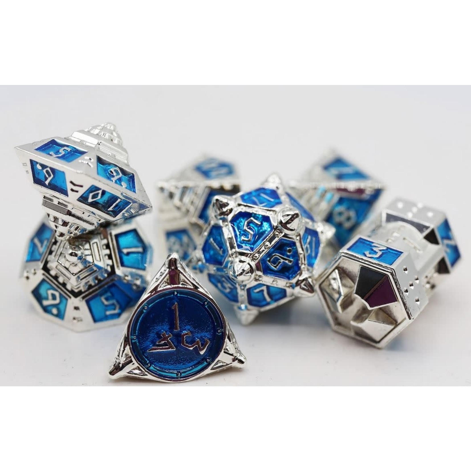 Foam Brain UFO 51 Metal Dice: Interstellar Indigo