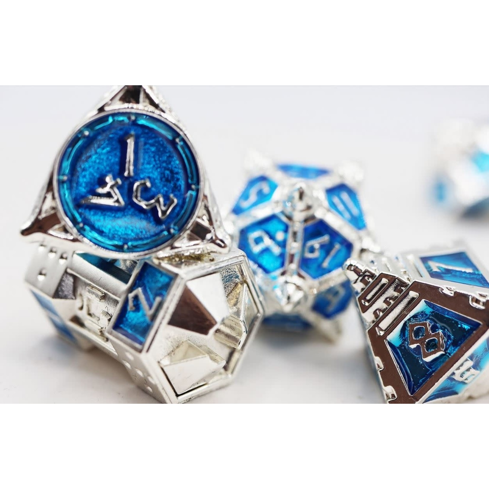 Foam Brain UFO 51 Metal Dice: Interstellar Indigo