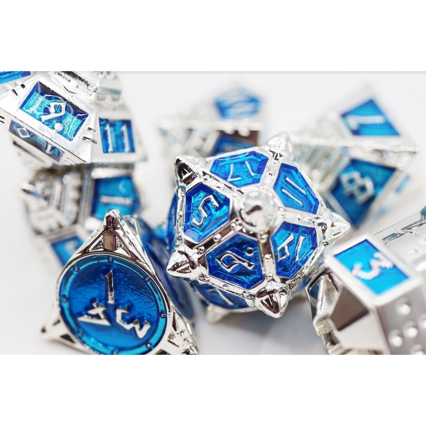 Foam Brain UFO 51 Metal Dice: Interstellar Indigo