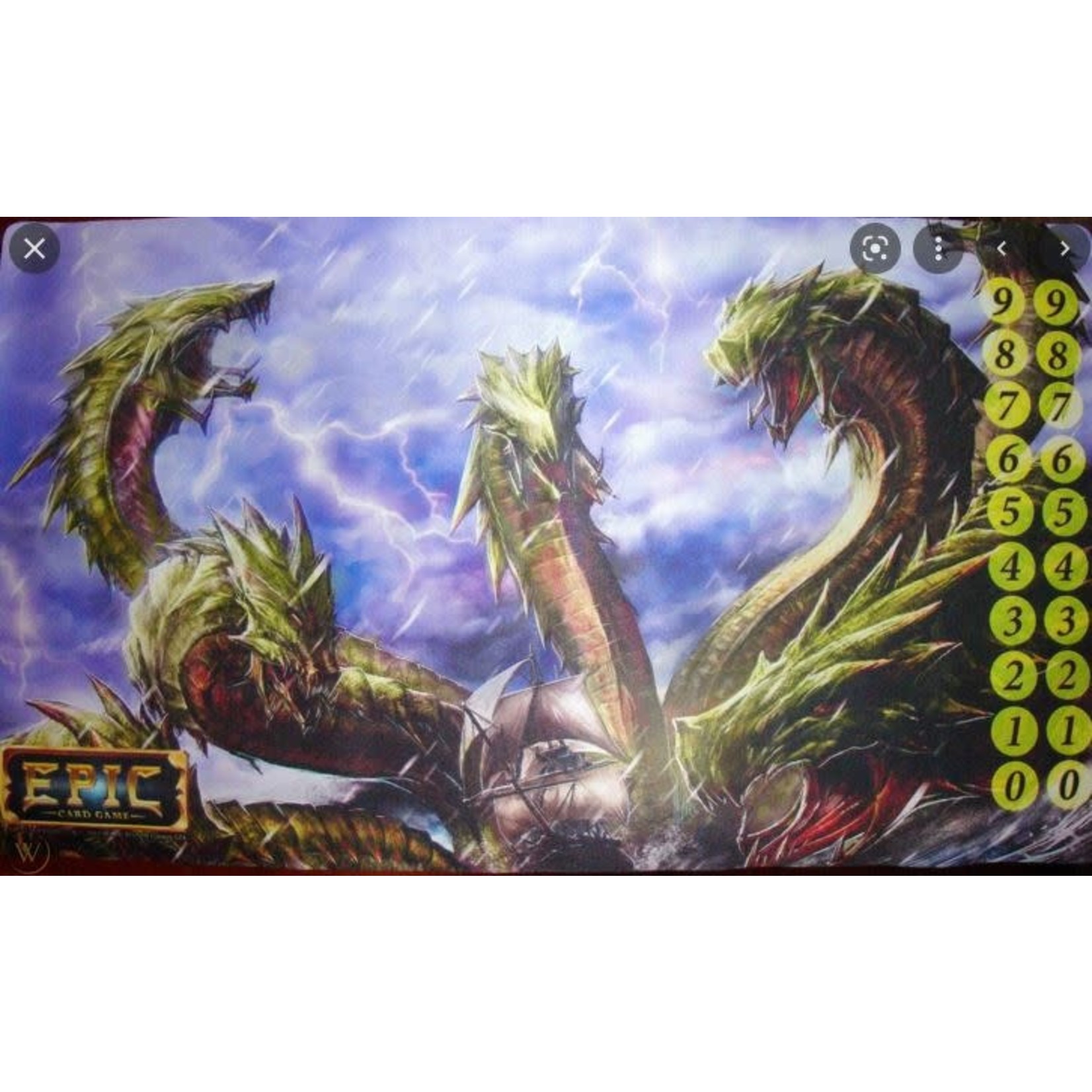 15431 Epic Card Game: Sea Hydra Wild Champion Playmat Dragon Cache