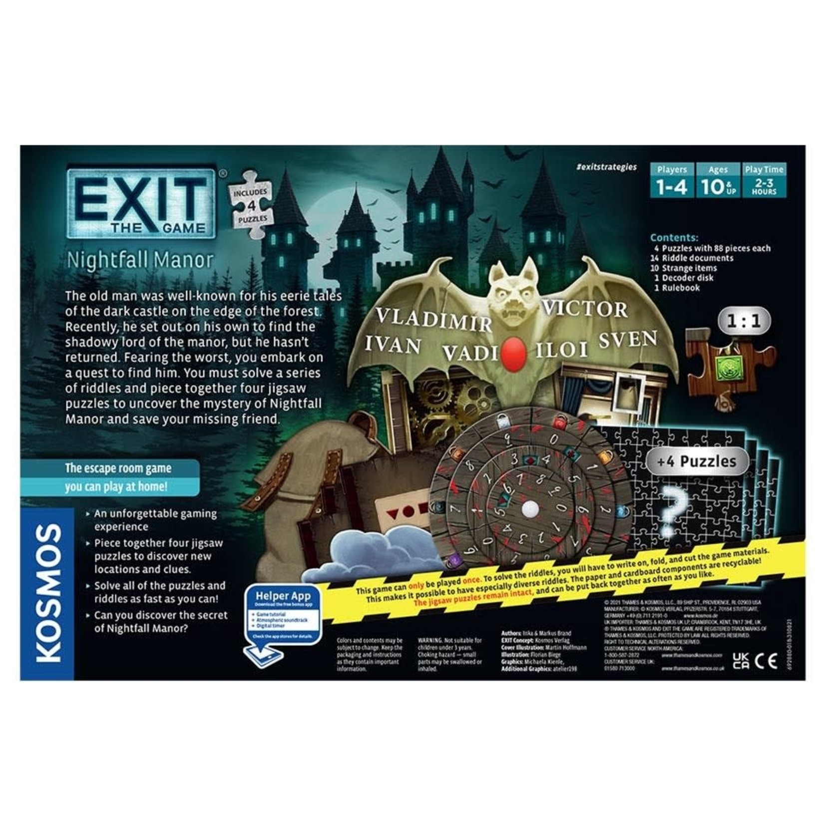 EXIT: The Game - Nightfall Manor + Puzzle