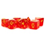 MDG Resin Dice: Unicorn Red | 16mm 7 Die Polyhedral Set MET 721